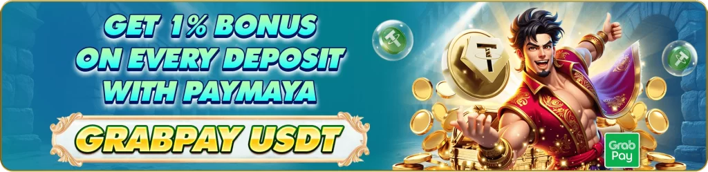 WAGIPLUS login and register promo banner offering bonus on every deposit with PayMaya
